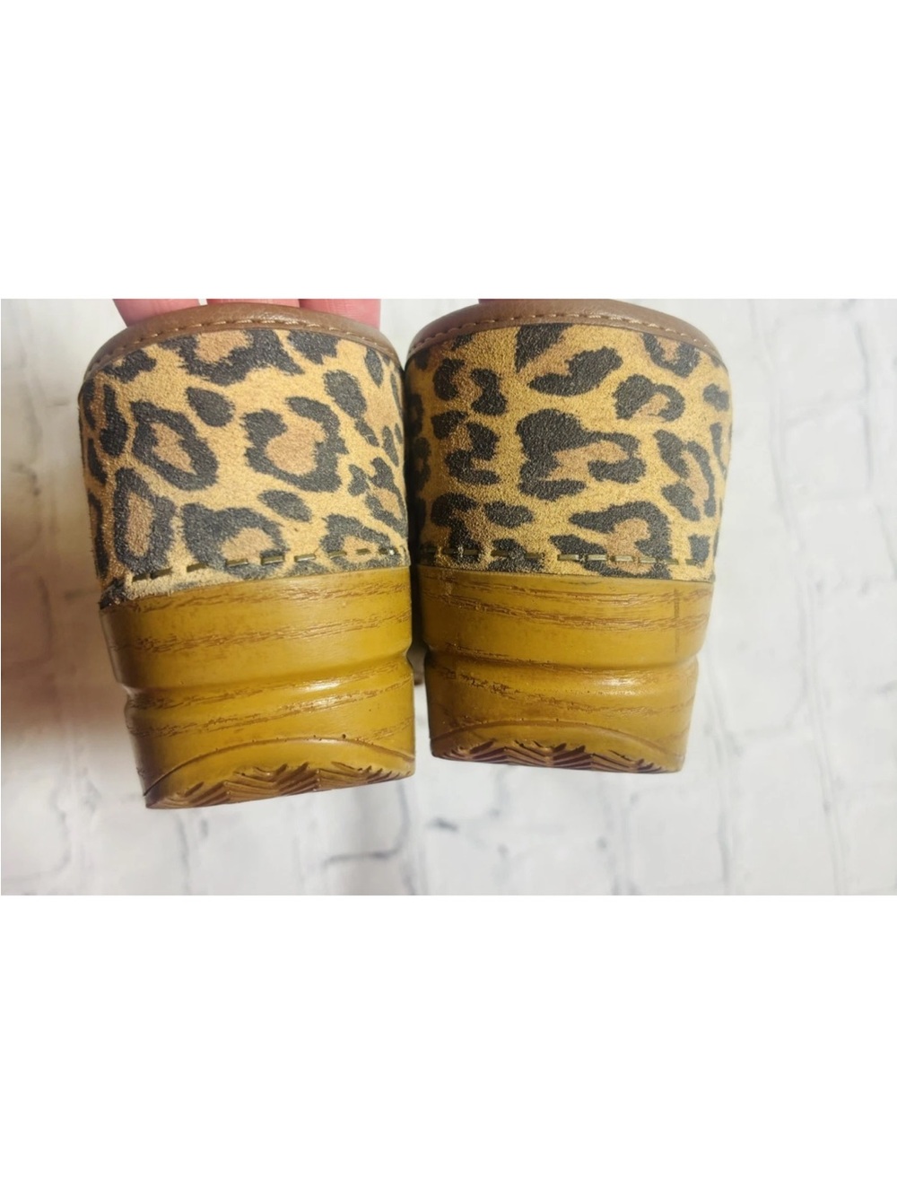 Dansko Professional Leopard Print Suede Leather Clogs Shoes Women's Size 37 - Picture 9 of 12